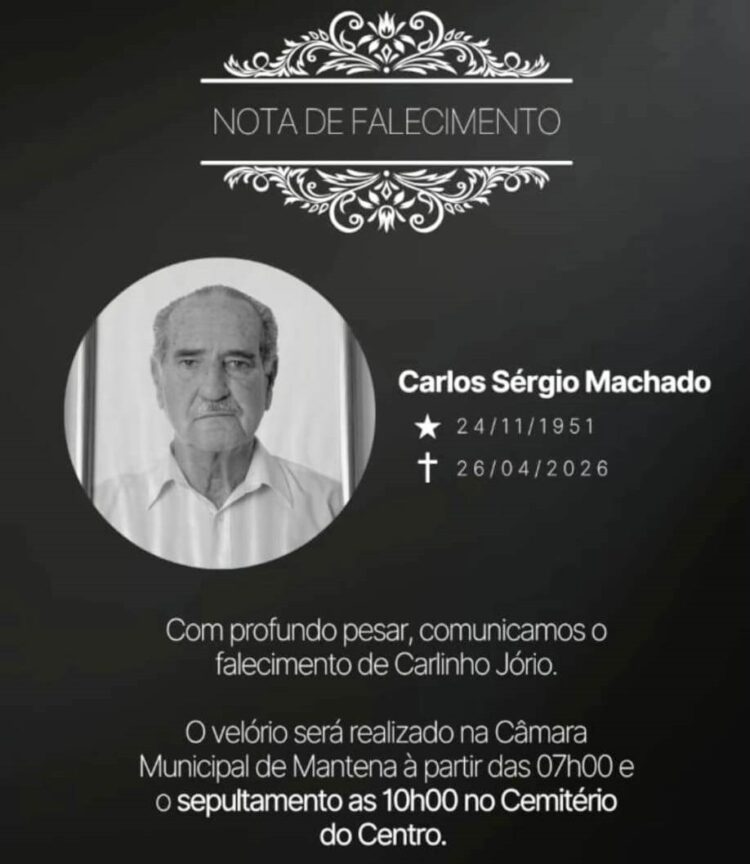 Câmara Municipal e OAB Mantena deixam o último adeus ao Dr. Carlos Sérgio Jório Machado, velório e sepultamento nesta segunda, (27),