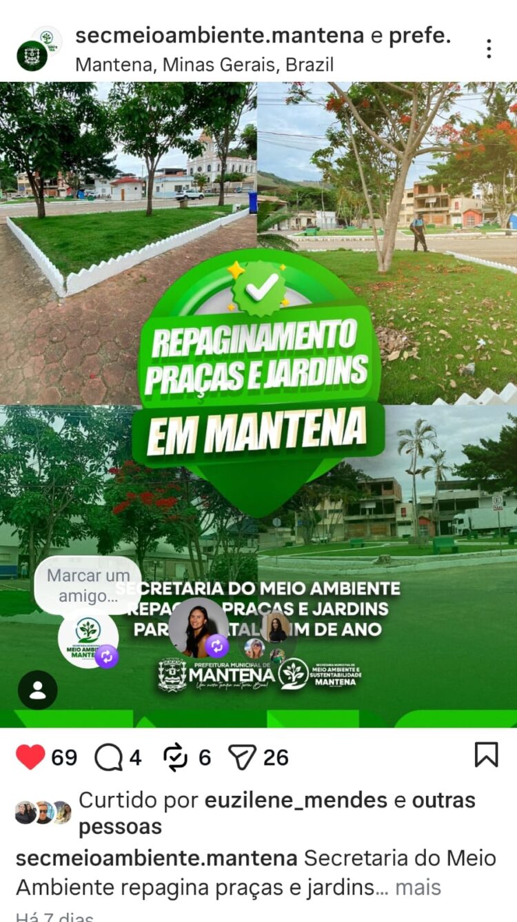 Mantena Floresce: Experiência e Planejamento Transformam o Cenário Ambiental da Cidade