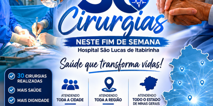 Revolução na Saúde: Hospital São Lucas realiza mais 30 cirurgias neste fim de semana em Itabirinha