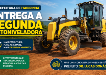 Gestão de Itabirinha faz história com entrega de segunda motoniveladora em menos de um ano