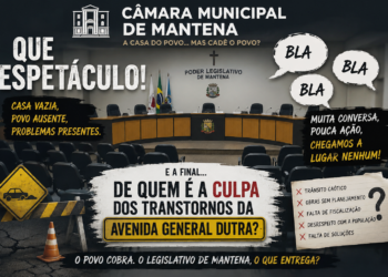 O Espetáculo da Ineficiência: Câmara de Mantena Busca Culpados por Obras Intermináveis e Termina sem Respostas