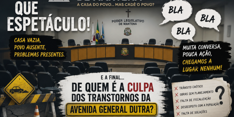 O Espetáculo da Ineficiência: Câmara de Mantena Busca Culpados por Obras Intermináveis e Termina sem Respostas