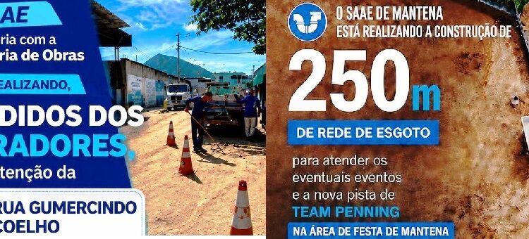 Parceria histórica: SAAE e Secretaria de Obras unem forças para transformar a infraestrutura de Mantena