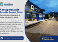 Secretaria de Obras trabalha neste sábado (30) na recuperação da rede pluvial para asfaltamento da Avenida General Dutra