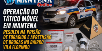 Operação do Tático Móvel em Mantena Resulta na Prisão de Foragido e Apreensão de Drogas no Bairro Vila Florindo