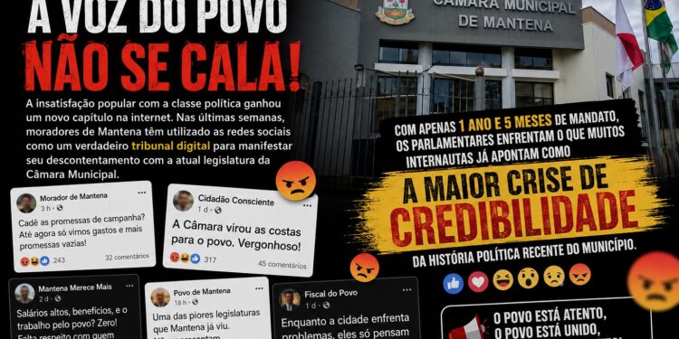 Crise de Credibilidade: População de Mantena Classifica Atual Legislativo como o “Pior da História” nas Redes Sociais