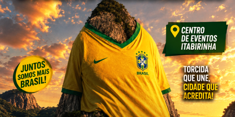 Itabirinha entra em campo: o coração da cidade bate mais forte pela Seleção Brasileira