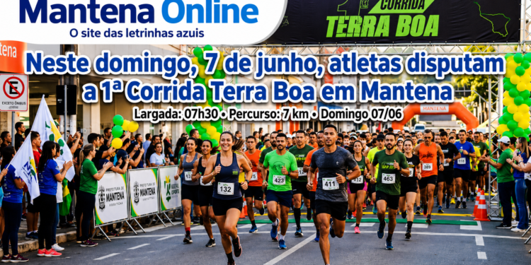Neste domingo, 7 de junho, atletas disputam a 1ª Corrida Terra Boa em Mantena