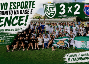 Novo Esporte faz bonito na base e vence no Campeonato Mineiro Sub-17