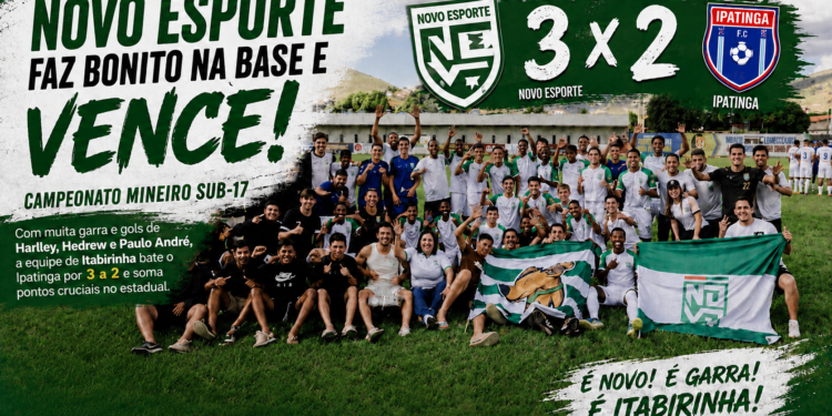 Novo Esporte faz bonito na base e vence no Campeonato Mineiro Sub-17