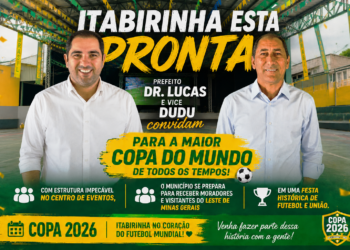 Itabirinha está Pronta! Prefeito Dr. Lucas e Vice Dudu Convidam para a Maior Copa do Mundo de Todos os Tempos