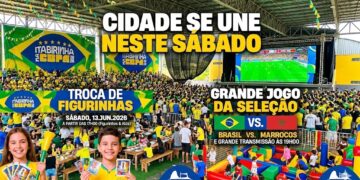 Itabirinha na Copa: Cidade se une neste sábado para troca de figurinhas e grande jogo da Seleção Brasileira