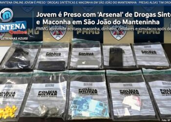 Jovem é Preso com ‘Arsenal’ de Drogas Sintéticas e Maconha em São João do Manteninha