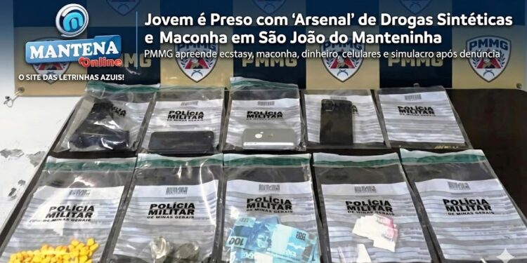 Jovem é Preso com ‘Arsenal’ de Drogas Sintéticas e Maconha em São João do Manteninha